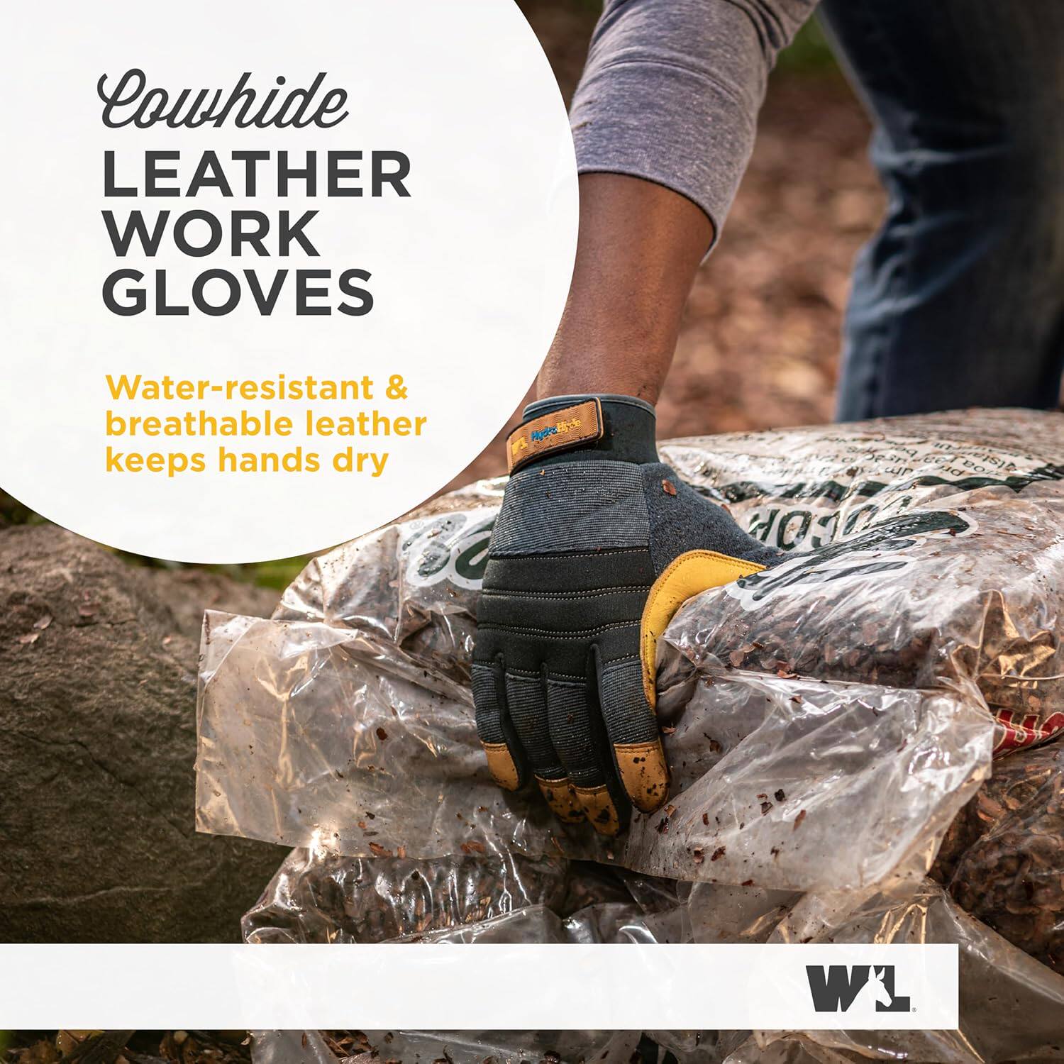 WellsLamont男士工作手套园艺