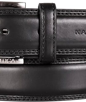 Nautica诺帝卡男式休闲商务皮带