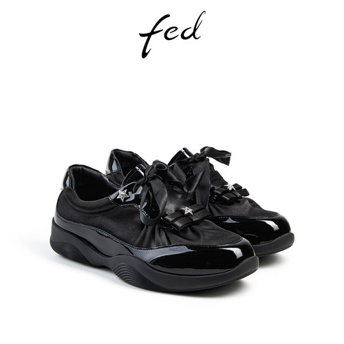 fed时尚厚底运动鞋舒适增高鞋