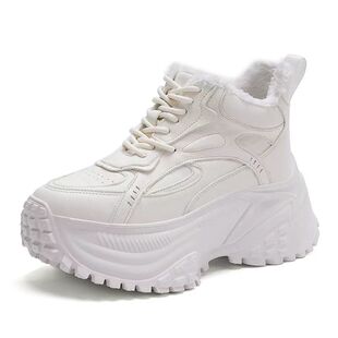 HCA258401哈森商场专柜同款2025冬季新款厚底增高保暖运动休闲鞋