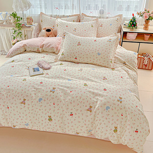 100%纯棉被套单件180X220X240全棉被套单人双人简约被罩四季 通用