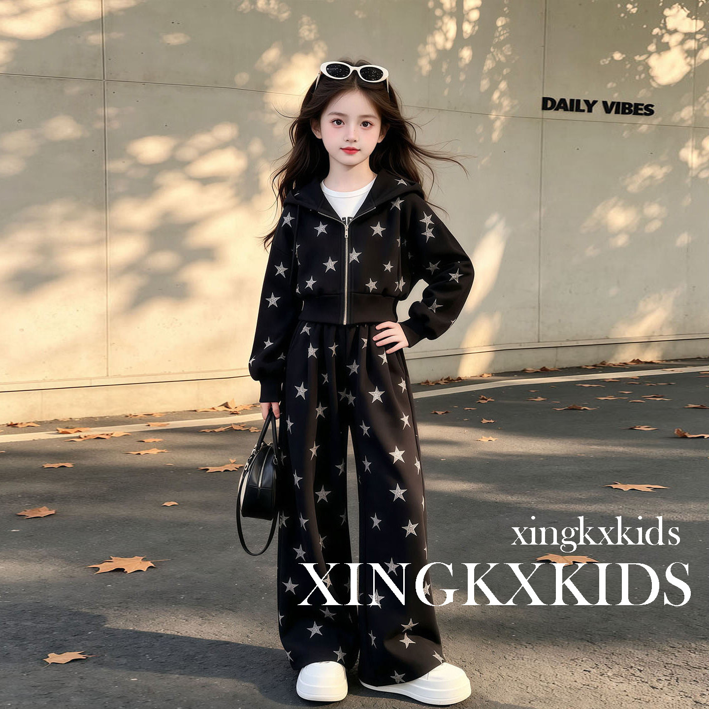 女童春秋韩系运动服两件套