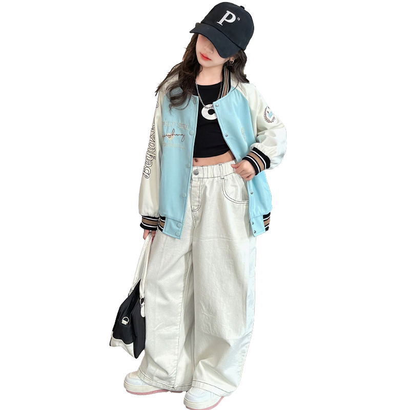 【专柜品质】女童春秋棒球服外套
