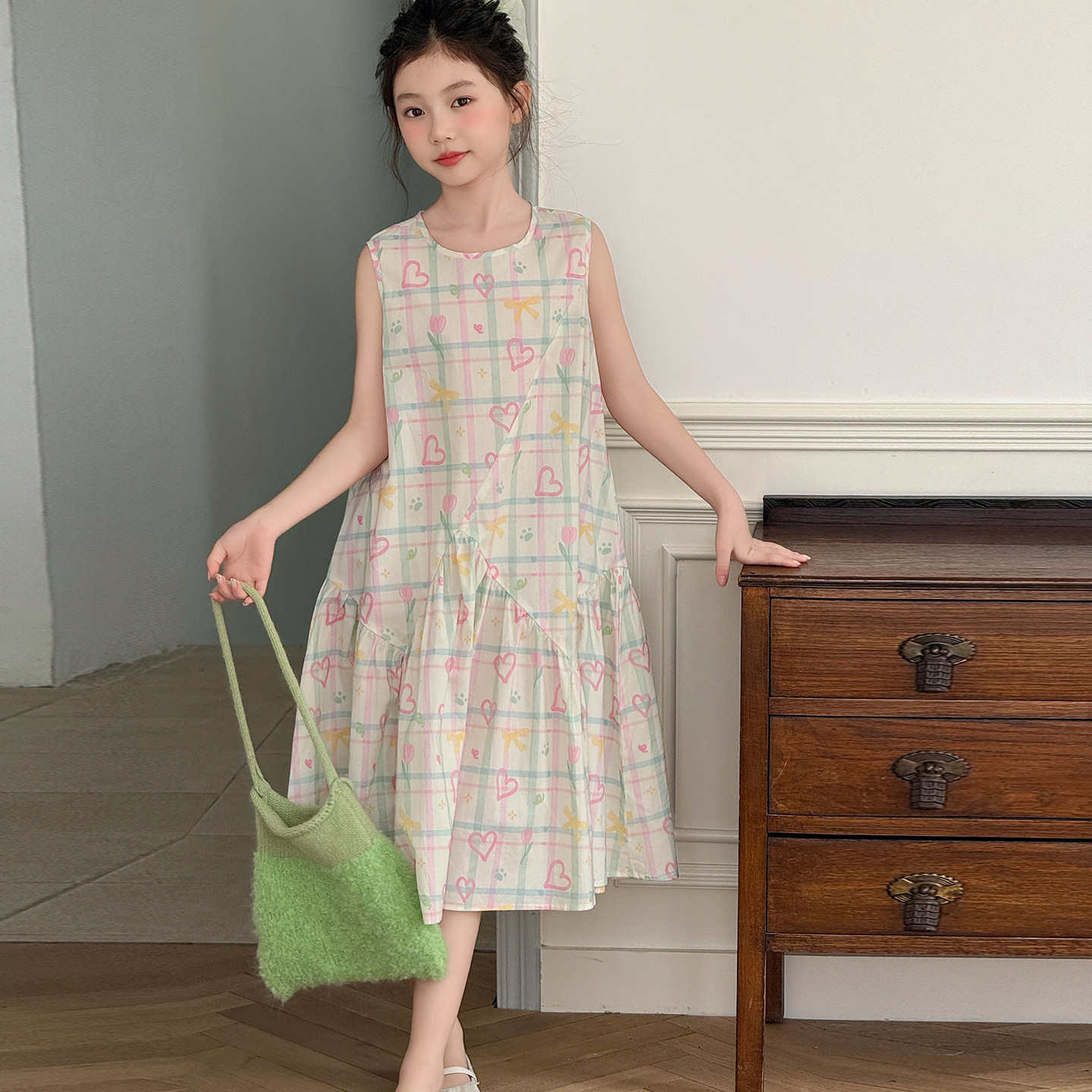 女童夏季甜美公主连衣裙