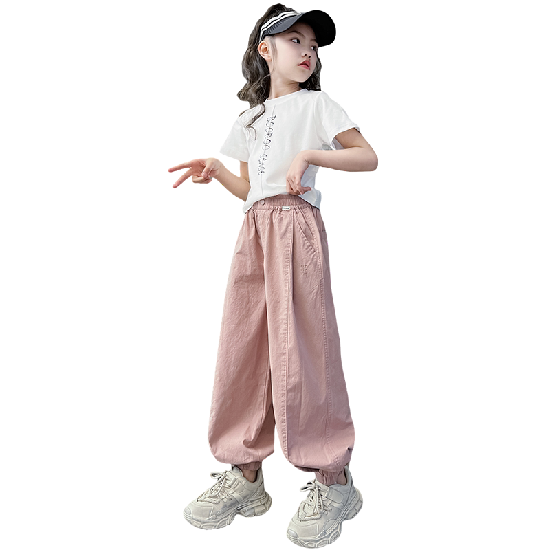 【专柜品质】女童夏季工装裤套装