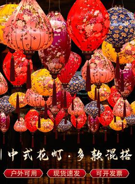 户外中式复古灯笼古镇街道网红通道夜景装饰布置花灯异型越南灯笼