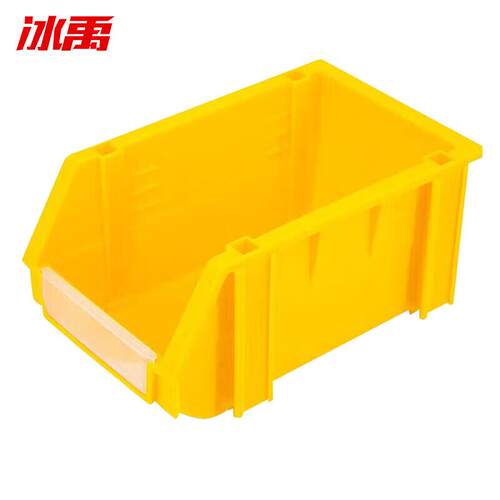 冰禹加厚组立式物料盒斜口螺丝零件盒工具盒黄460*300*170bf-76