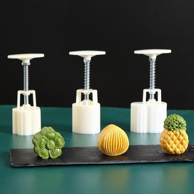 饼干模具可爱凤梨酥绿豆糕家用不粘模型印具压花做冰皮点心糕点月