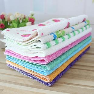 南竹竹纤维抹布厨房清洁布一次性印花加厚去污吸水27*30cm