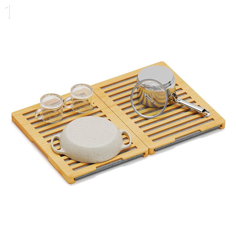 竹木沥水架厨房桌面收纳置物架