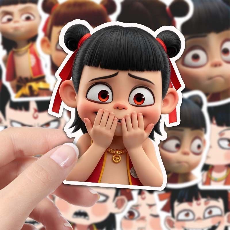 哪咤贴纸魔童闹海贴画