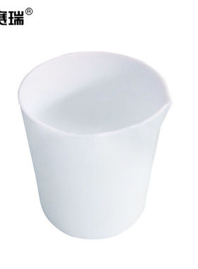 安赛瑞聚四氟乙烯烧杯实验室PTFE烧杯F4四氟烧杯500ml不含盖60085