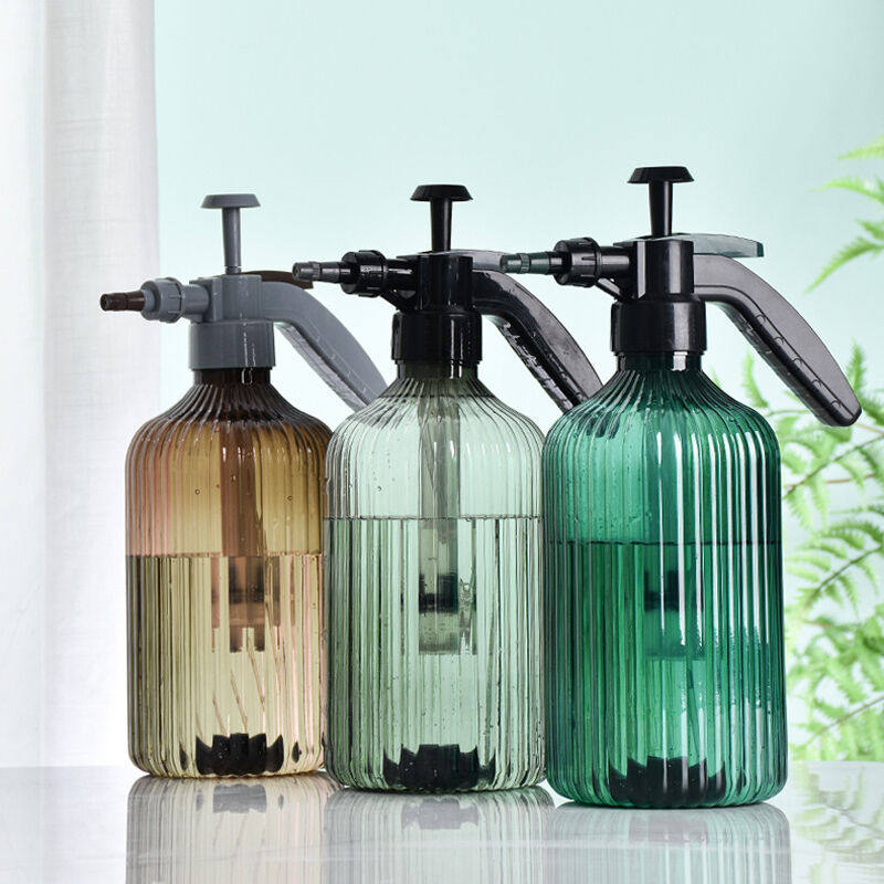 谋福气压式喷壶园艺喷雾浇花喷水壶1个装(2L棕茶色罗马)