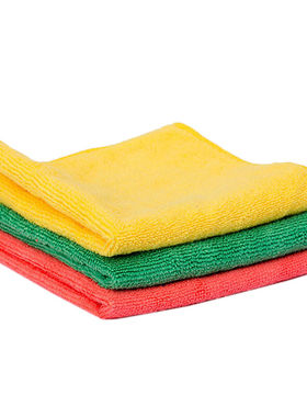 兰诗（LAUTEE）PA1045绿色微纤双面方巾毛巾40*40