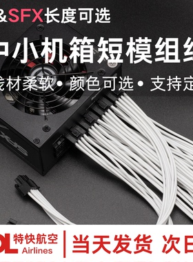SFX电源ITX小机箱软硅胶线镀银线定制模组线海盗船全汉tt酷冷长城