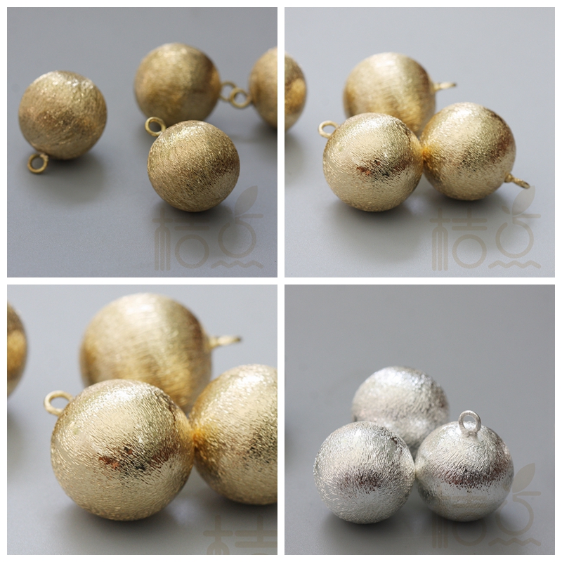 DIY饰品黄铜配件20mm14mm拉丝珠