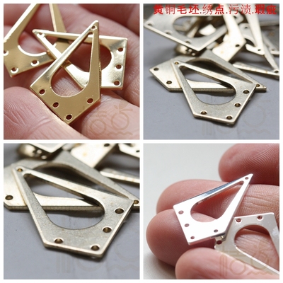 diy饰品多边形吊坠几何风铜配件