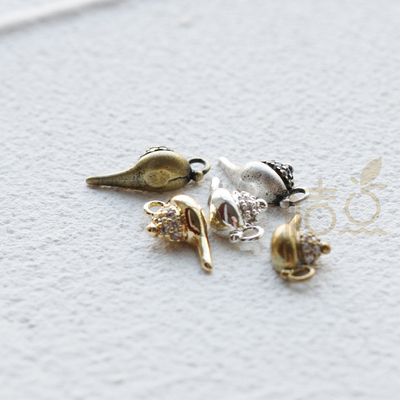 吊坠挂件铸造铜镀厚金厚银