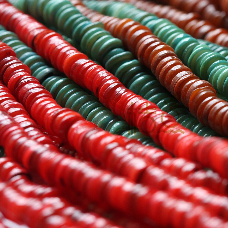 DIY材料配件串珠散珠耳环 中孔片 贝壳珠 隔珠 扁珠 碟片(G38)