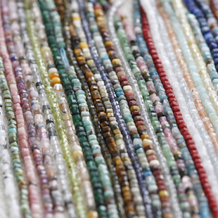 DIY饰品配件半宝石散珠石头配珠2mm方糖近方串珠 G487