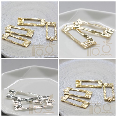 几何diy饰品铜配件电镀