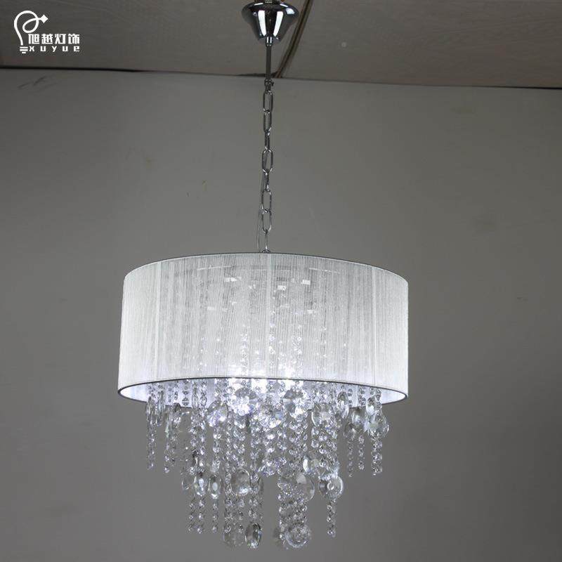 现代简约家用美轻奢晶灯布艺餐厅吊水967灯房间灯具主跨卧室创意,家装灯饰光源,智能吊灯,淘宝优惠券,粉丝福利购,淘宝优惠卷