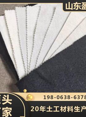 无纺短纤土工布涤纶透水土工布绿色黑色公路铁路堤坝用土工布