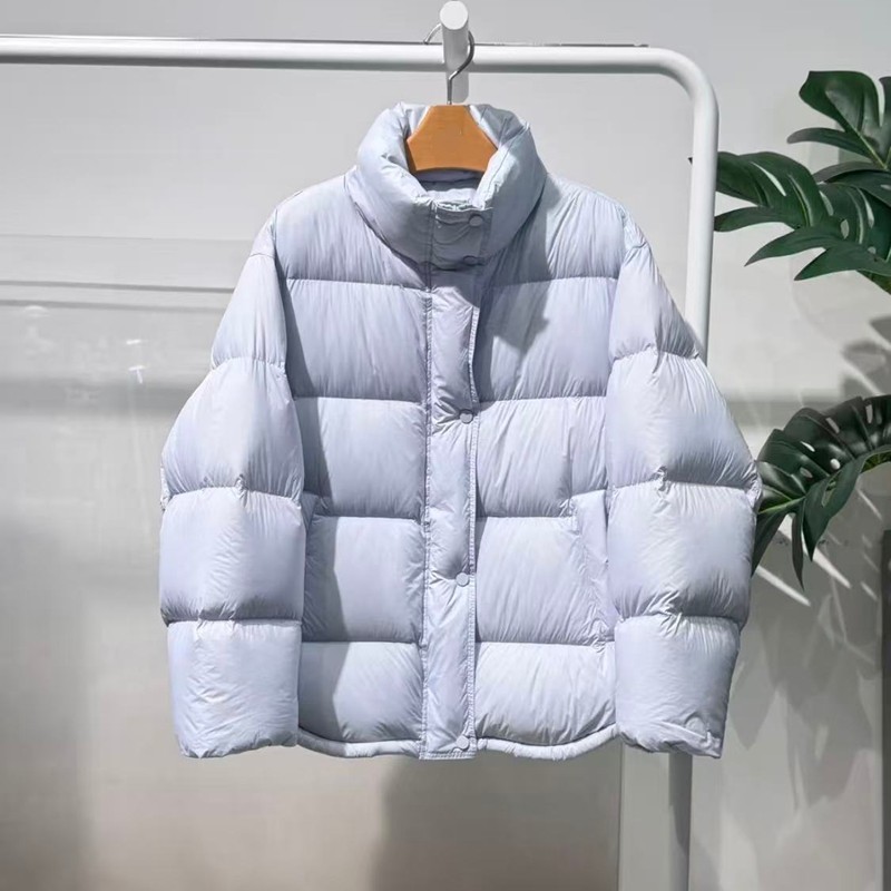 MM麦檬短款立领面包羽绒服女保暖外套蓝色25冬季新款4GB182221