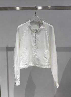 MM麦檬商场同款2026春季新款时尚百搭立领白色短款外套4H4112631