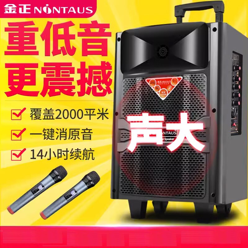 金正N68拉杆音响音箱12寸蓝牙充