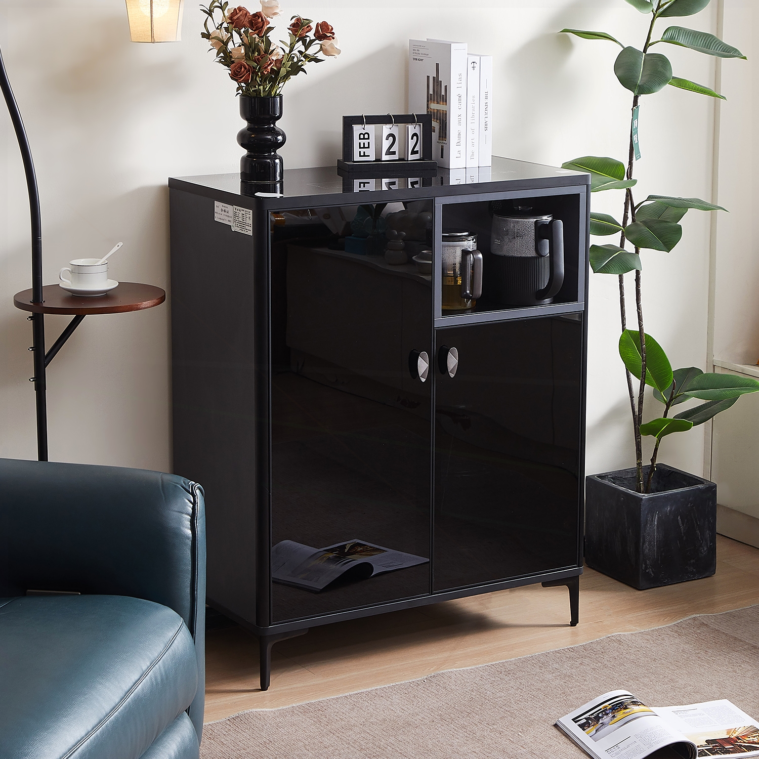 现代高级黑色茶吧机家用全自动20