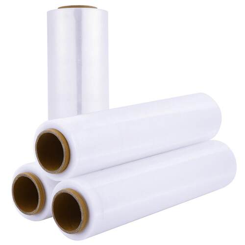 伏兴PE缠绕膜包装膜打包膜自粘性拉伸膜防水捆包膜宽50cm*8斤4卷/