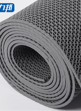 科力邦(Kelibang)PVC镂空防滑地垫S型隔水垫KB12130.9m*1m灰色/片