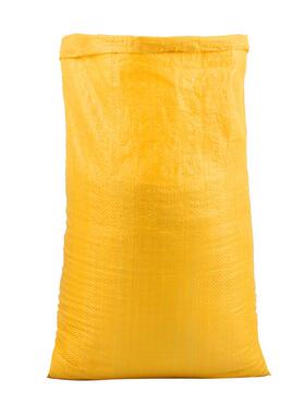 伏兴黄色编织袋蛇皮袋打包袋物流包装袋防汛沙袋中厚亮黄35*52cm5