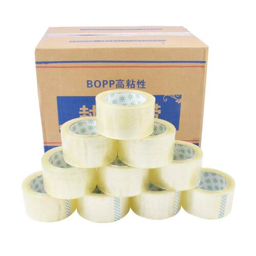 伏兴透明封箱胶带包装打包透明胶带封口胶布宽55mm*100y45卷/箱