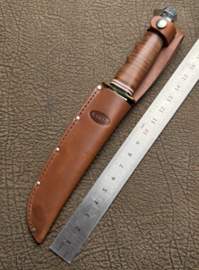 美国进口正品KA-BAR卡巴1236户外战术生存露营装备直刀套刀鞘