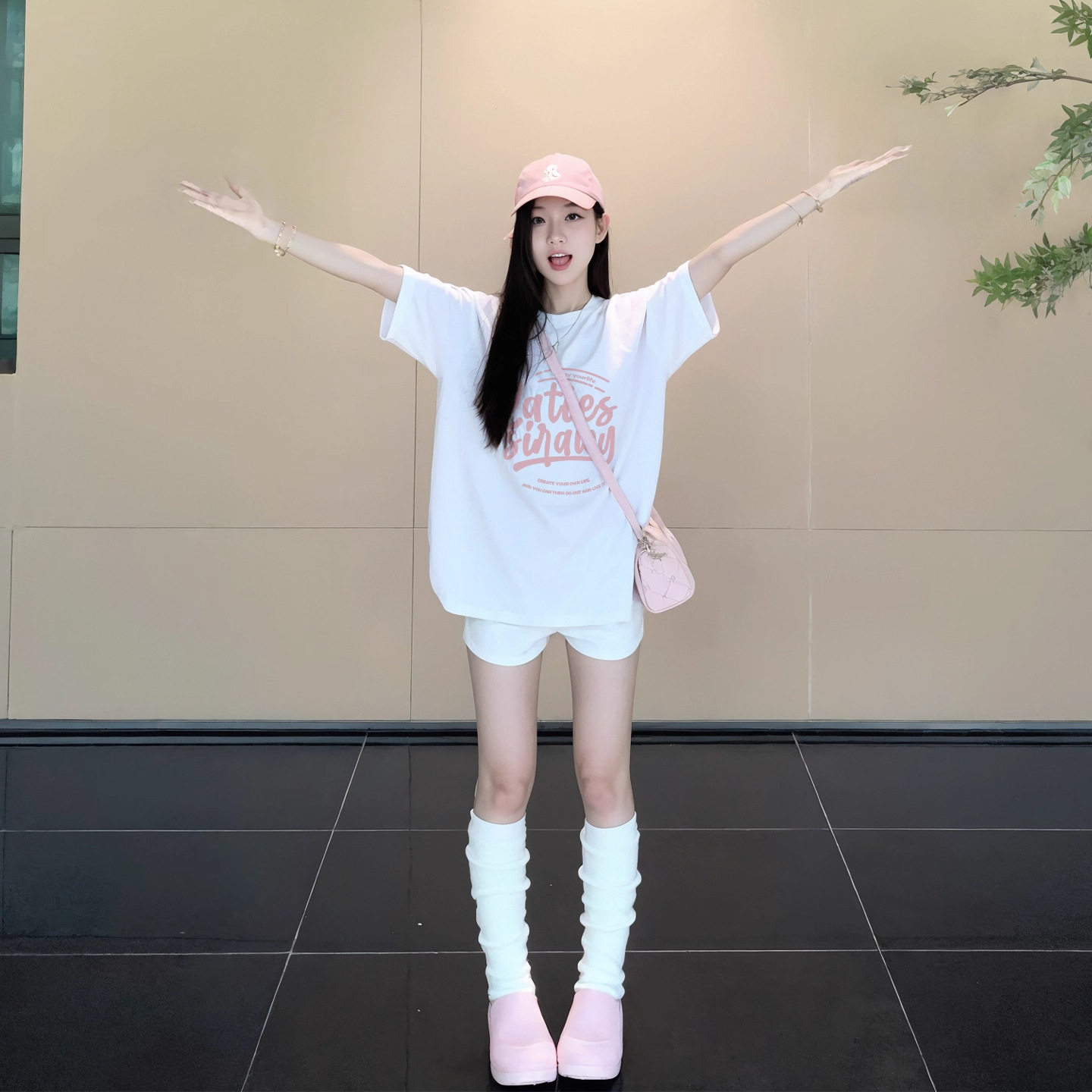 短袖t恤上衣女 2026年新款爆款夏季白色纯棉宽松今年流行漂亮小衫