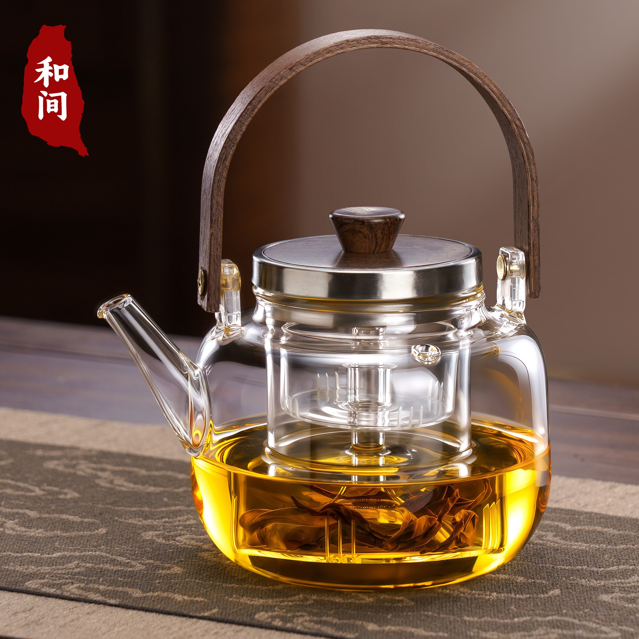 高硼硅玻璃煮茶壶养生蒸煮双胆小