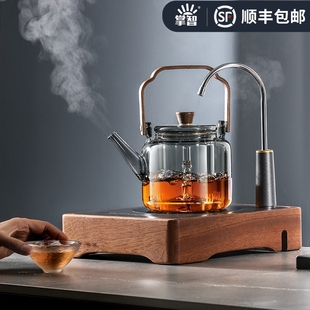 电陶炉煮茶器煮茶炉家用全自动上电磁炉一体玻璃烧水壶蒸煮茶壶水