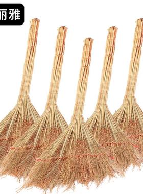 康丽雅K-3467植物小扫把学校物业扫帚清洁笤帚普通红色脱壳高粱扫