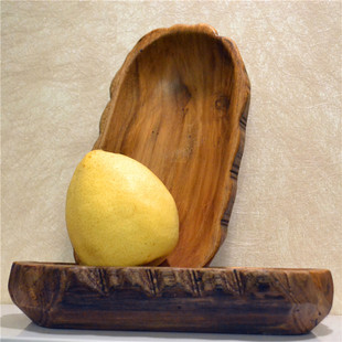 泰國(guó)實(shí)木雕果盤糖果瓜子干果盤客廳創(chuàng)意復(fù)古裝 飾品水果盆小果盤