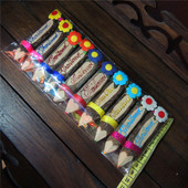 泰国手工木头铅笔旅游纪念品钥匙扣铅笔公司个性 饰铅笔 创意礼品装