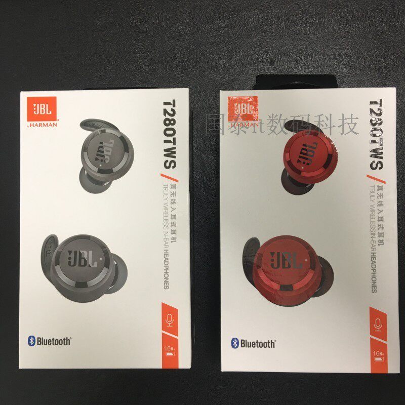 jbl t280tws 正品真无线蓝牙耳机防水防汗运动耳麦无线入耳式耳机