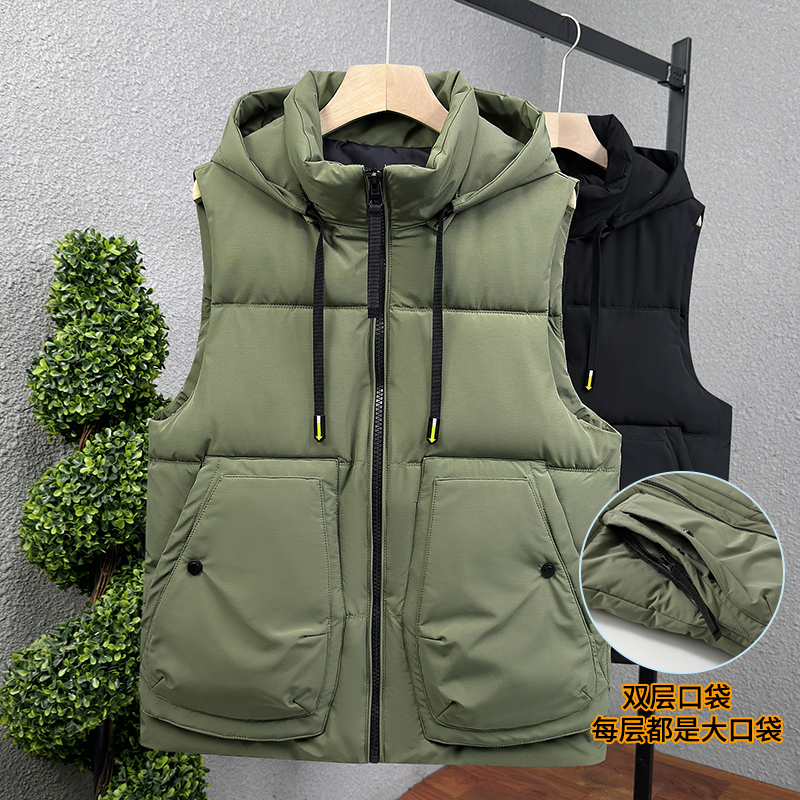 马甲定制印logo秋冬季羽绒棉广告公司团队工作服印字男女工装马夹