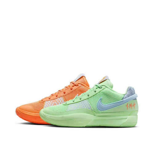 胖飞人体育-Nike Ja1 莫兰特一代 低帮篮球鞋 男款 绿橙鸳鸯