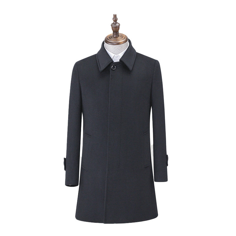 双排扣双面尼大衣商务职业装工装外套物业房地产售楼部销售工作服