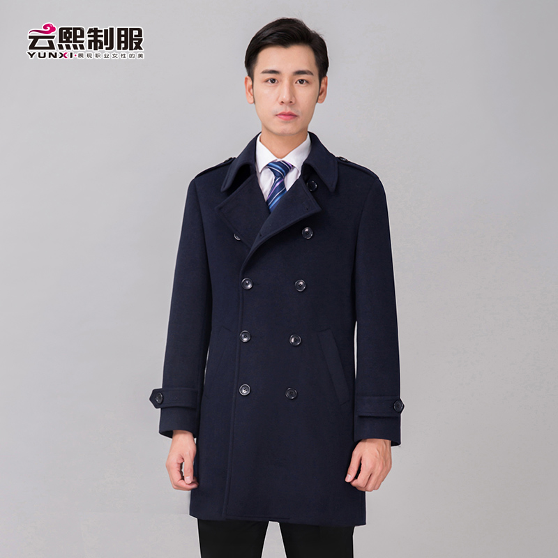 冬季毛呢大衣男士呢子外套工作服