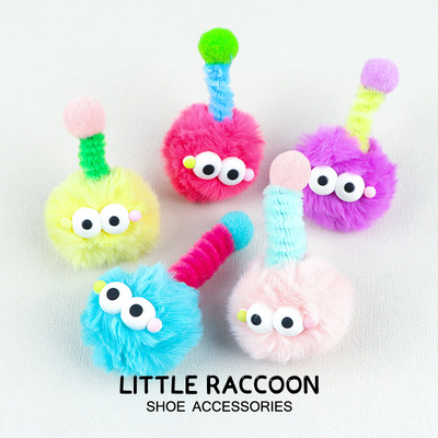 Crocs毛茸茸彩色diy配件