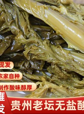 贵州无盐酸菜毕节纳雍酸汤发酵商用泡菜开胃自制农家青菜豆米即食
