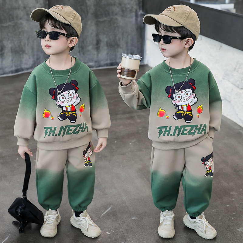 男童秋装套装酷帅炸街洋气两件套